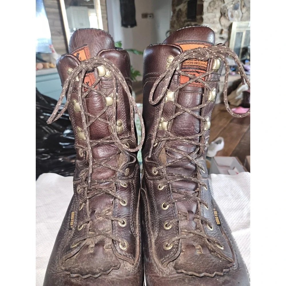Irish Setter Elk Tracker GORE-TEX 10EE SIZE Leather Hunting Boots Mens Brown 860